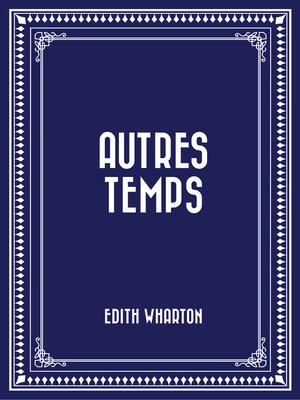 cover image of Autres Temps